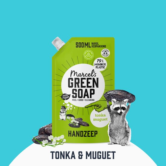 Recharge de savon pour les mains Marcel's Green Soap - Tonka & Muguet - 500 ml