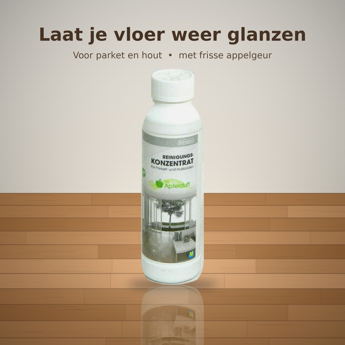 Nettoyant universel Livington - Parquets et sols en bois - Concentré nettoyant au parfum de pomme