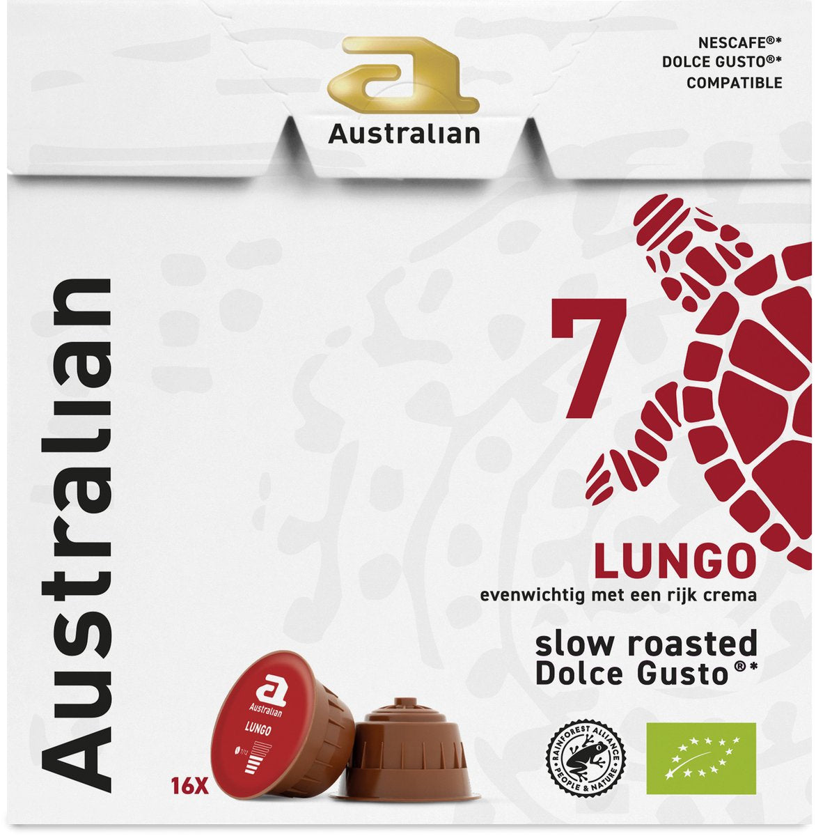 Capsules de café Australian Lungo pour Dolce Gusto - 4 x 16 capsules - BIO