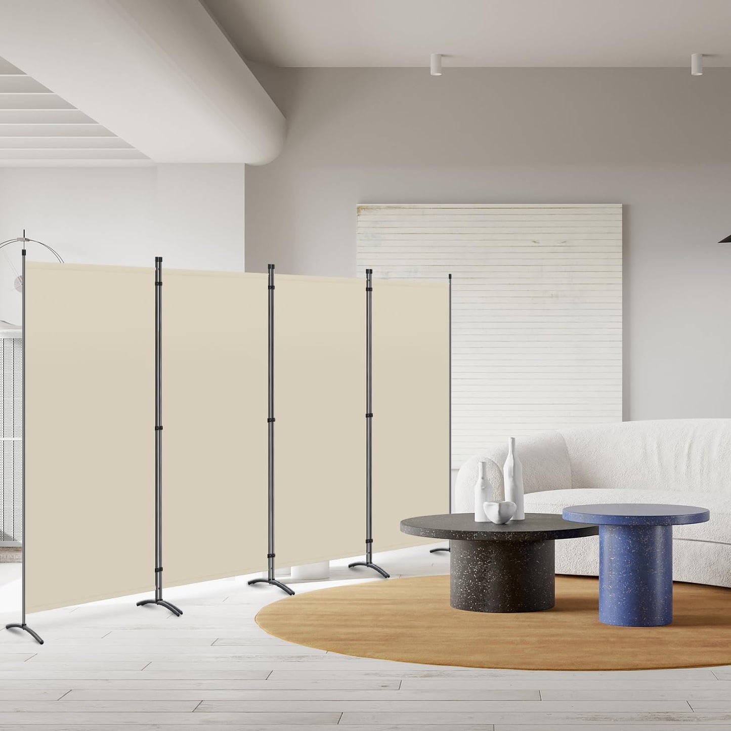 Angel Living Paravent - 4 Panneaux - 324 x 169 cm - Beige