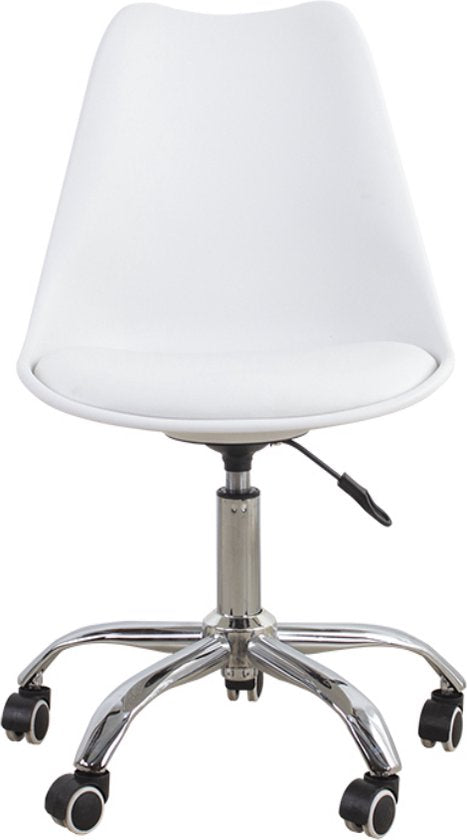 Chaise de bureau - VDD Gaming - Hauteur Réglable - Roulettes - Blanc