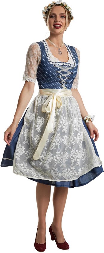 dressforfun - Midi-Dirndl Kleinwalsertal modèle 2 XXL - déguisement costume halloween déguisement fête de carnaval déguisement fête de carnaval - 304644
