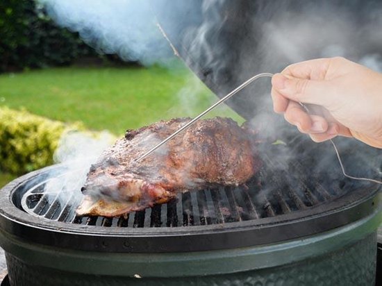 Velleman Thermomètre pour barbecue, sans fil, avec application EasyBBQ, longueur du câble 80 cm