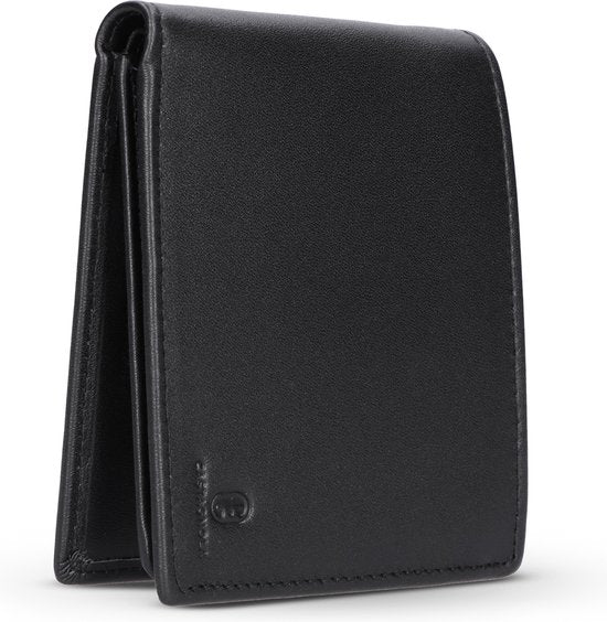 Portefeuille en cuir Castagnola - Portefeuille pour hommes avec porte-cartes - sans monnayeur - 12 cartes et 2 pochettes pour billets - anti-skimming et anti-piratage