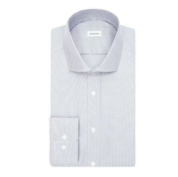 Seidensticker - Chemise d'affaires Spread Kent - Regular Fit - Homme - Vert sauge clair - Taille 42