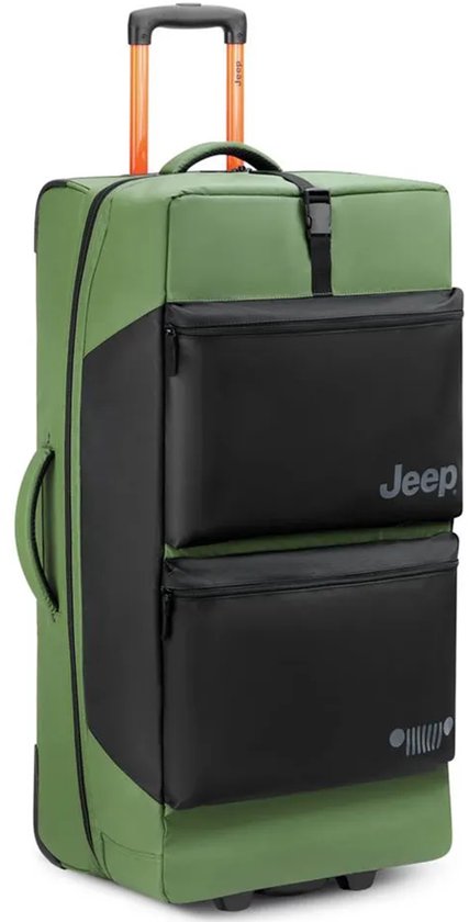Jeep J0274026013 Sac de voyage à roulettes 82 cm, 95 l, vert, 2XL
