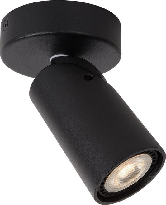 Lucide XYRUS - Spot de plafond (lampe de plafond) - Ø 9 cm - LED à intensité variable vers le chaud - GU10 - 1x5 W 2200 K/3000 K - Noir
