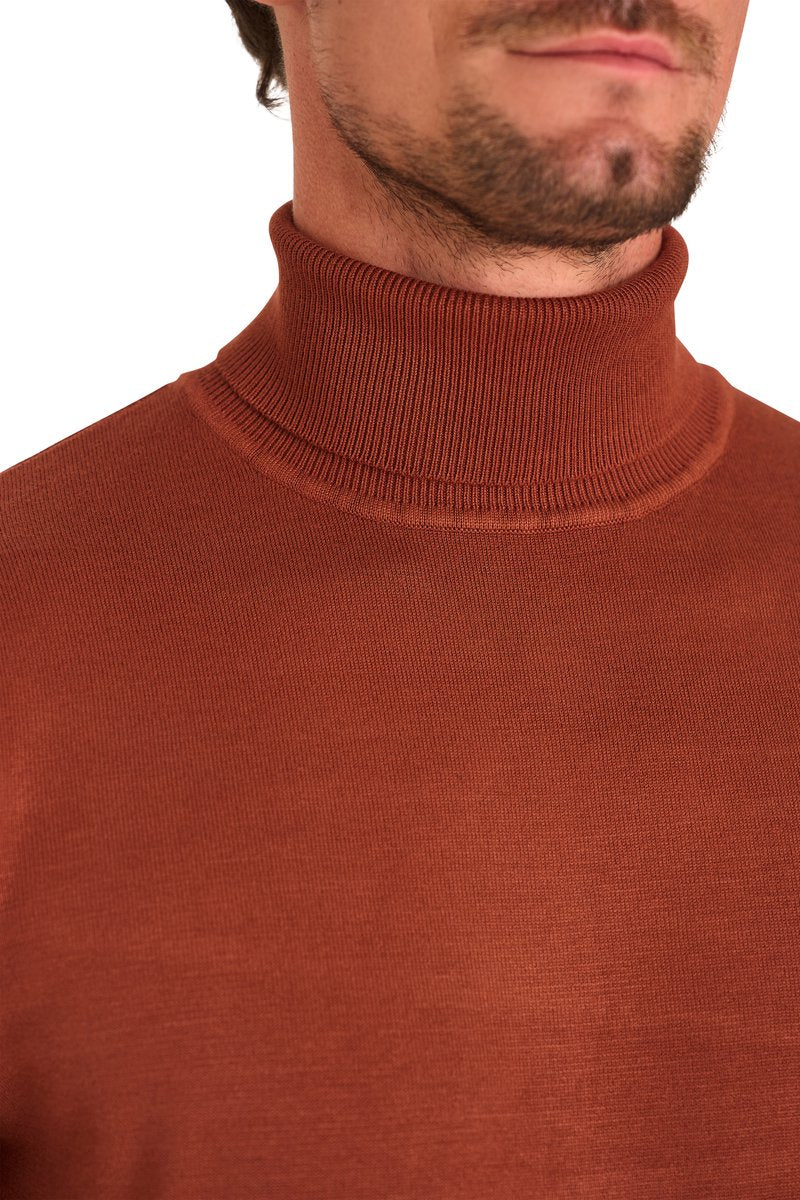 Pull à col roulé Mario Russo – XL – Picante