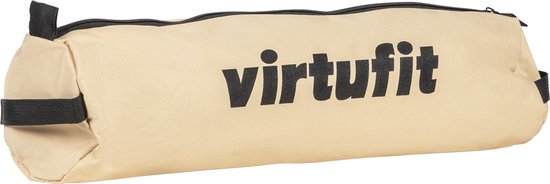VirtuFit Camping Chair Compact - Chaise de plage - Sac de transport inclus - Convient pour les festivals, les campings et les plages - Accoudoirs inclus - Facile à transporter et à installer - Beige