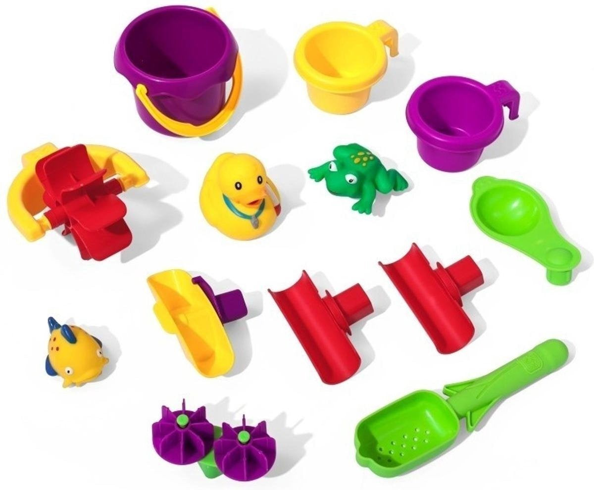 Step2 Rain Showers Splash Pond Water Table - Avec 13 pièces d'accessoires - Jouet d'eau pour enfant - Table d'activité avec eau pour jardin/extérieur