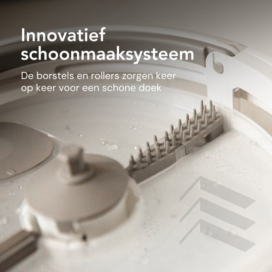 Techweise Mop System Mop with smart bucket - Adjustable handle - Complete Mop Set - Floor Wiper - Mop