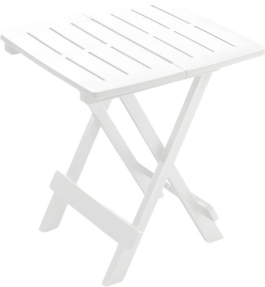 Table pliante Pro Garden / table de camping en plastique 45 x 43 x 50 cm, blanche