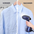 LEBENLANG Défroisseur à linge - 1500W - Réservoir d'eau de 300 ml - Gant et accessoires inclus - Bleu