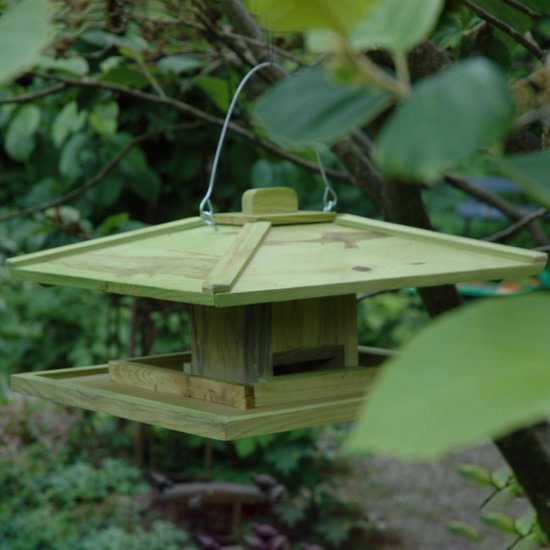 Mangeoire à oiseaux Esschert Design - Vert - 21 cm x 38,5 cm x 21 cm