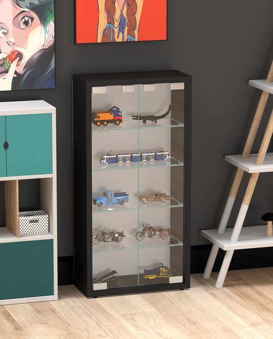 Vitrine murale suspendue debout - 40 x 60 x 12 cm