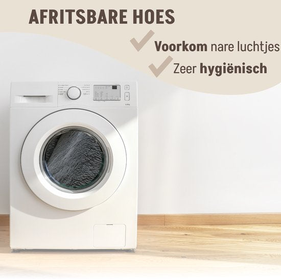 By Cee Cee Original Dog Rug Bench - Panier pour chien - Premium - Entièrement dézippable - Dark Grey- 102x90 - Size L