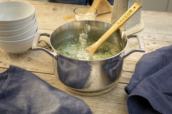 Cocotte avec couvercle - Saveur Selects - Ø22.9 cm - Acier inoxydable - Sans PFAS - Compatible induction et four