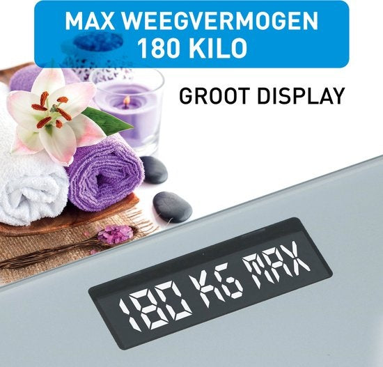 Balance - Grundig - Pèse-personne numérique - De 2 kg à 180 kg - Gris