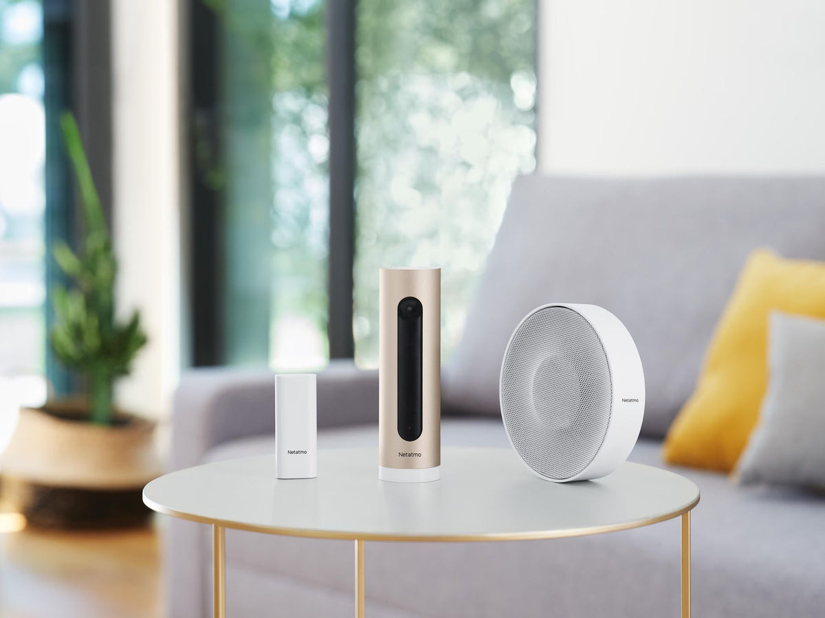 Système d'alarme intelligent Netatmo avec caméra - Reconnaissance faciale et sirène de 110 dB - 165 x 65 x 65 mm