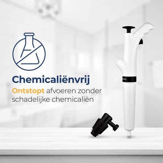 Déboucheur de toilettes & lavabo Rostem, haute pression, Blanc
