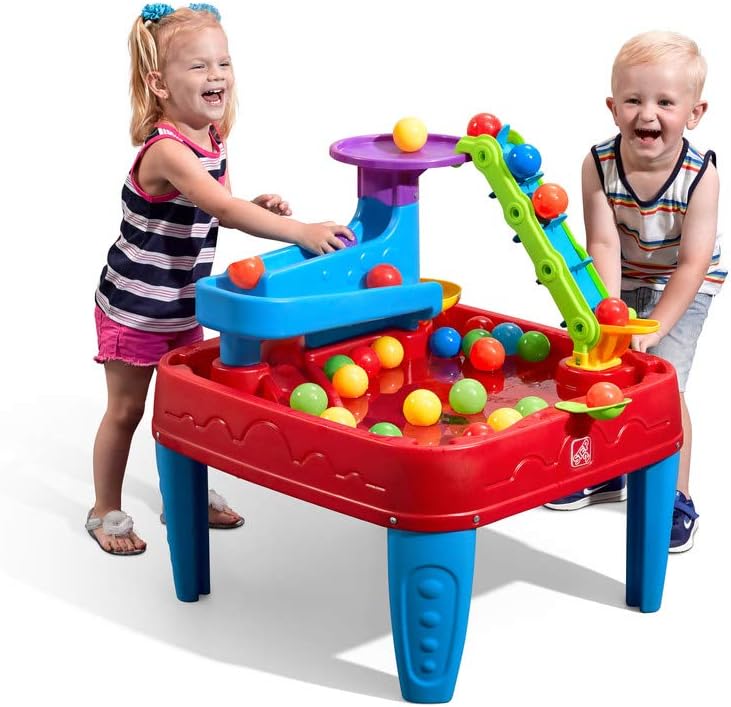 Table à eau Step2 Discovery Ball avec balles – Lot de 13 pièces – Jouets aquatiques pour l'intérieur et l'extérieur
