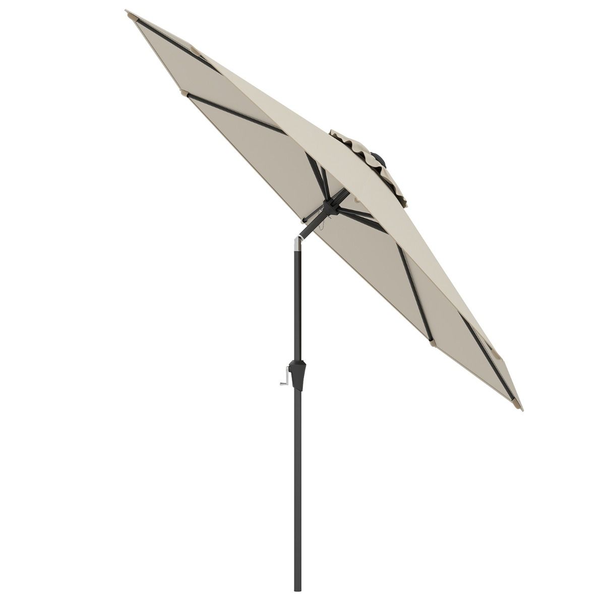 Grand parasol de terrasse Coast - Inclinable avec manivelle - Protection UV - 270 cm - beige