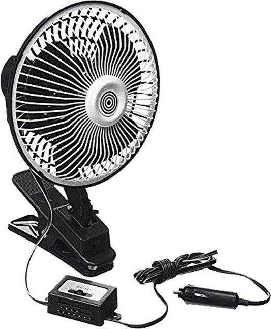 All Ride Autoventilator - 12 Volt - met Clip - Oscillerend