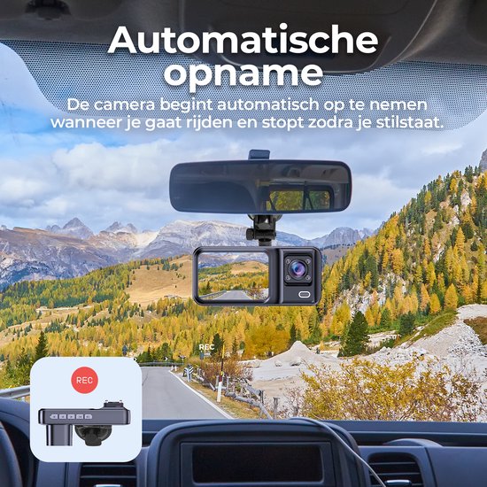 Denver Dashcam - Dashcam pour voiture - Caméra frontale et de cabine - Full HD - Grand Angle 120° - Enregistrement en boucle - Capteur G - CCT2500