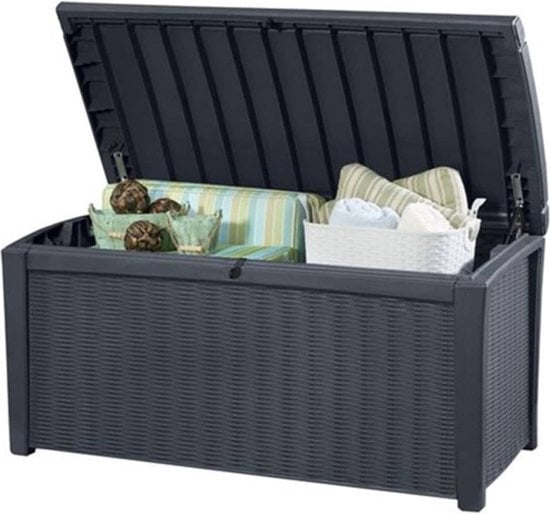 Keter Borneo Coffre de rangement - 416L - 129,5x70x62,5cm - Graphite