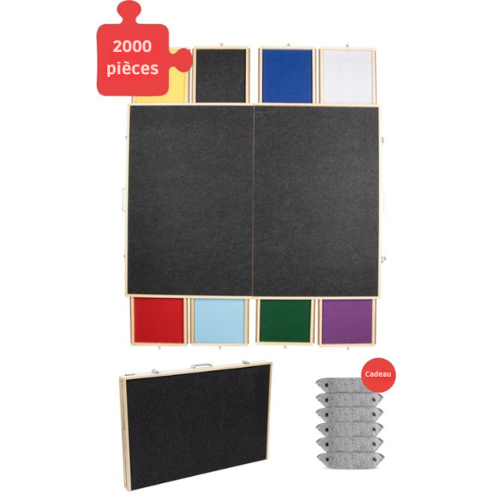 Table de puzzle XL – DIYDash – 2000 pièces – système de rangement – pliable