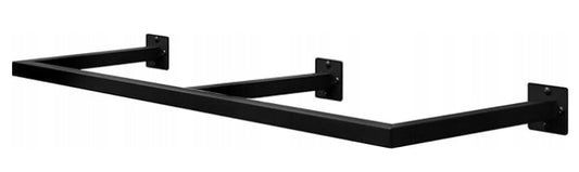 Portemanteau mural Woltu style industriel - Noir - 170 x 6 x 30 cm