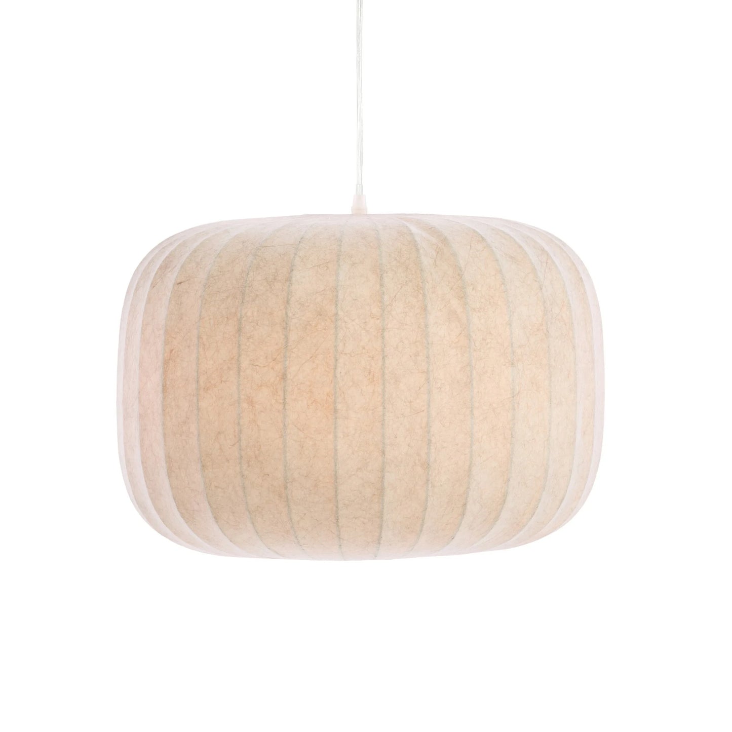 Suspension Lexa de Light & Living – Ø 44 cm – Lampe design ronde de couleur marron clair – Éclairage moderne et chaleureux pour la salle à manger et la chambre à coucher – Matériau synthétique