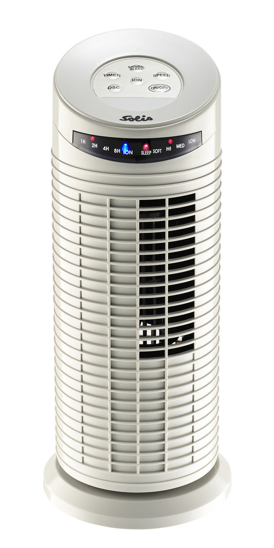 Ventilateur colonne Solis Tower Fan 749 Ventilateur de tour - 38 cm de haut - Blanc