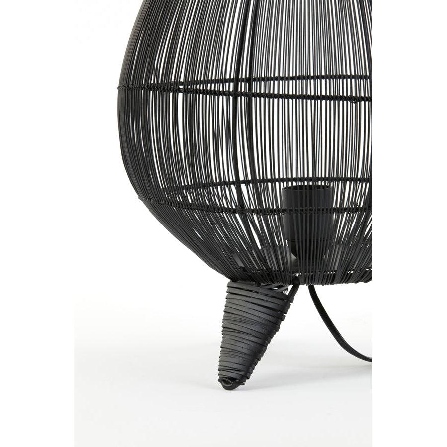Light & Living - Lampe à poser YUMI - Ø28 cm - Noir