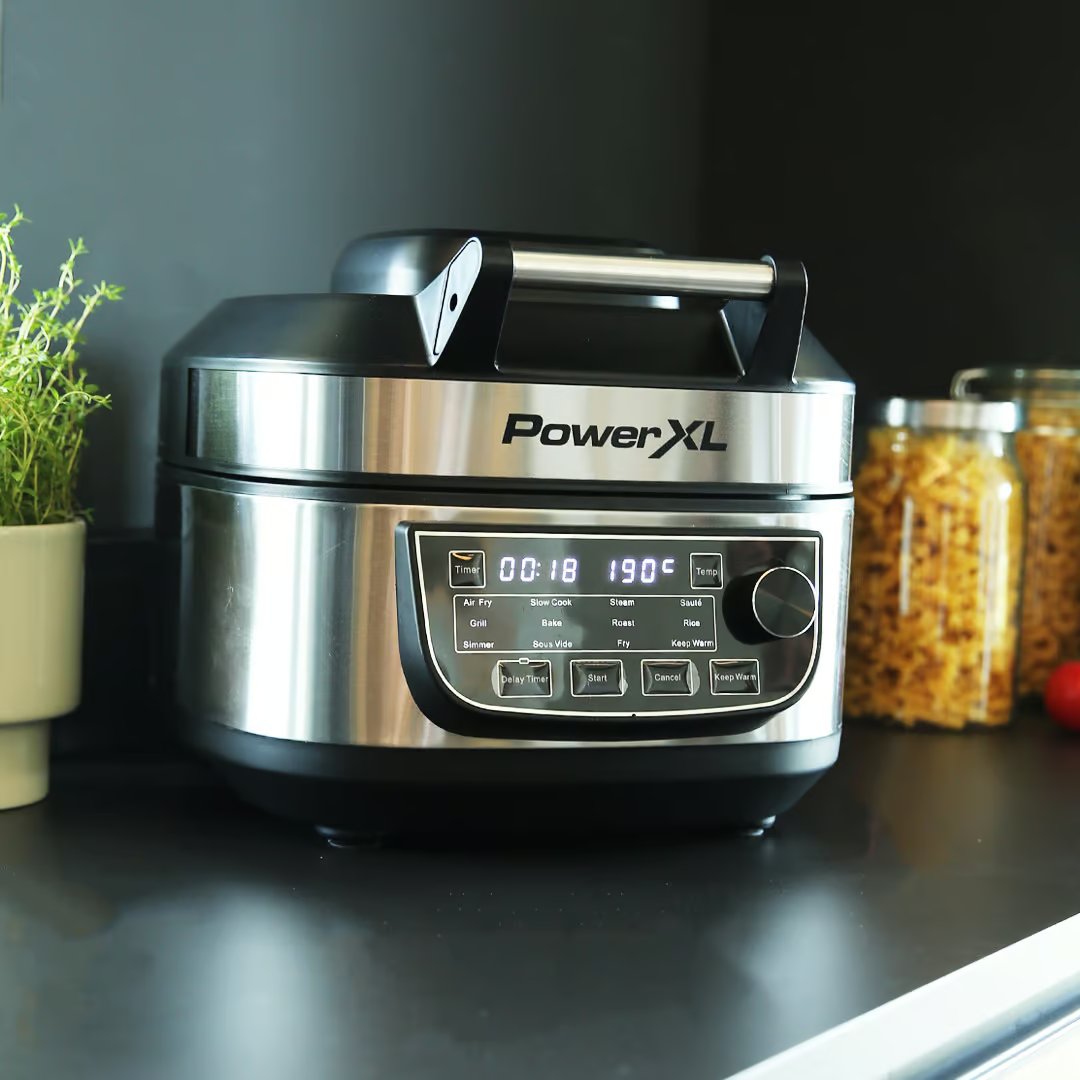 Multicuiseur PowerXL MultiCooker 12-en-1 - Remplace 12 appareils de cuisine - Livre de recettes inclus - Facile à nettoyer