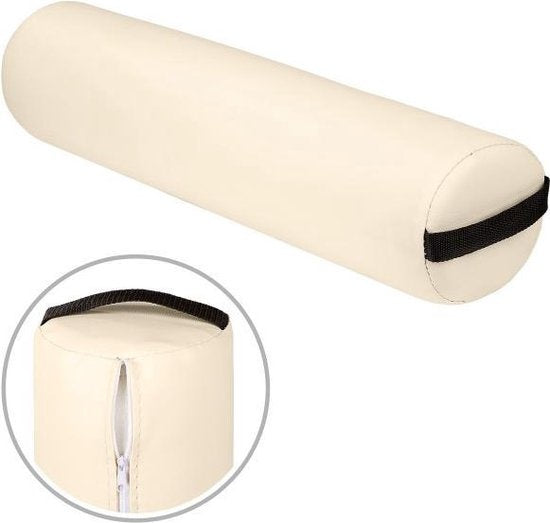 tectake - Coussin de massage avec 2 coussins à rouleaux beige 400430