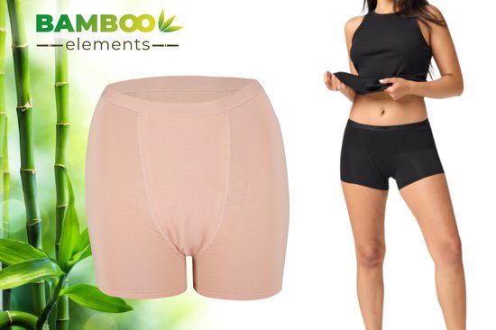 Bamboo Elements - Menstrual Underwear - Hipster - Nude - Period Underwear - Menstrual Briefs - Underwear Ladies Boxer Shorts