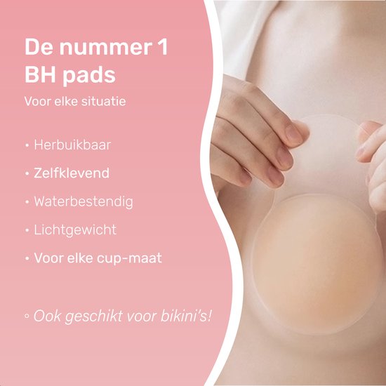 Soft & Silky Push up - Couvre-mamelons - Coussinets de soutien-gorge - Coussinets pour dames - Respirant - Imperméable - Adhésif - Téton - Autocollant - Autocollant - Boob Tape