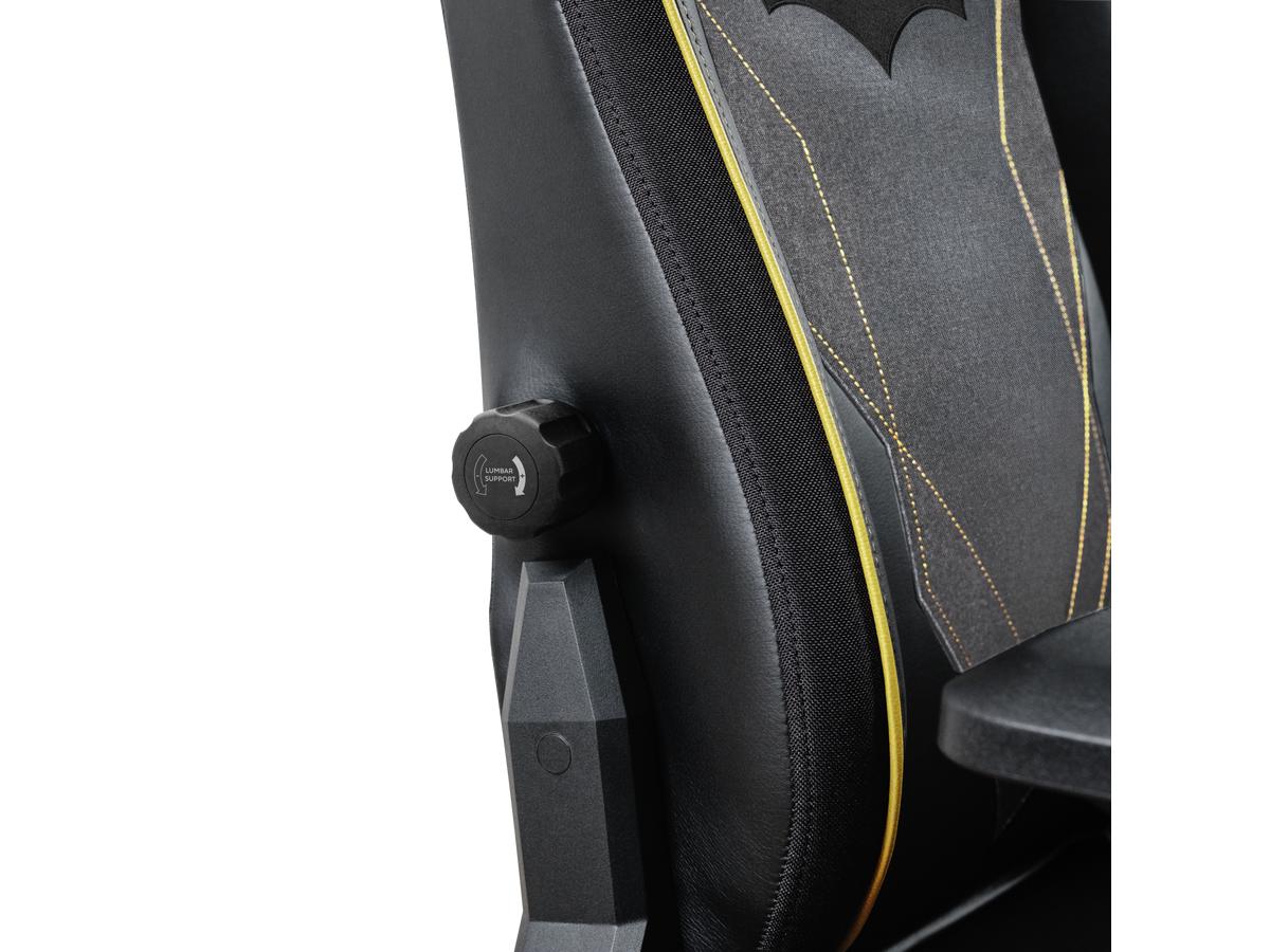 Fauteuil gaming Trust GXT 721BM Ruya Pro - Édition Batman - Design ergonomique - Noir/Jaune