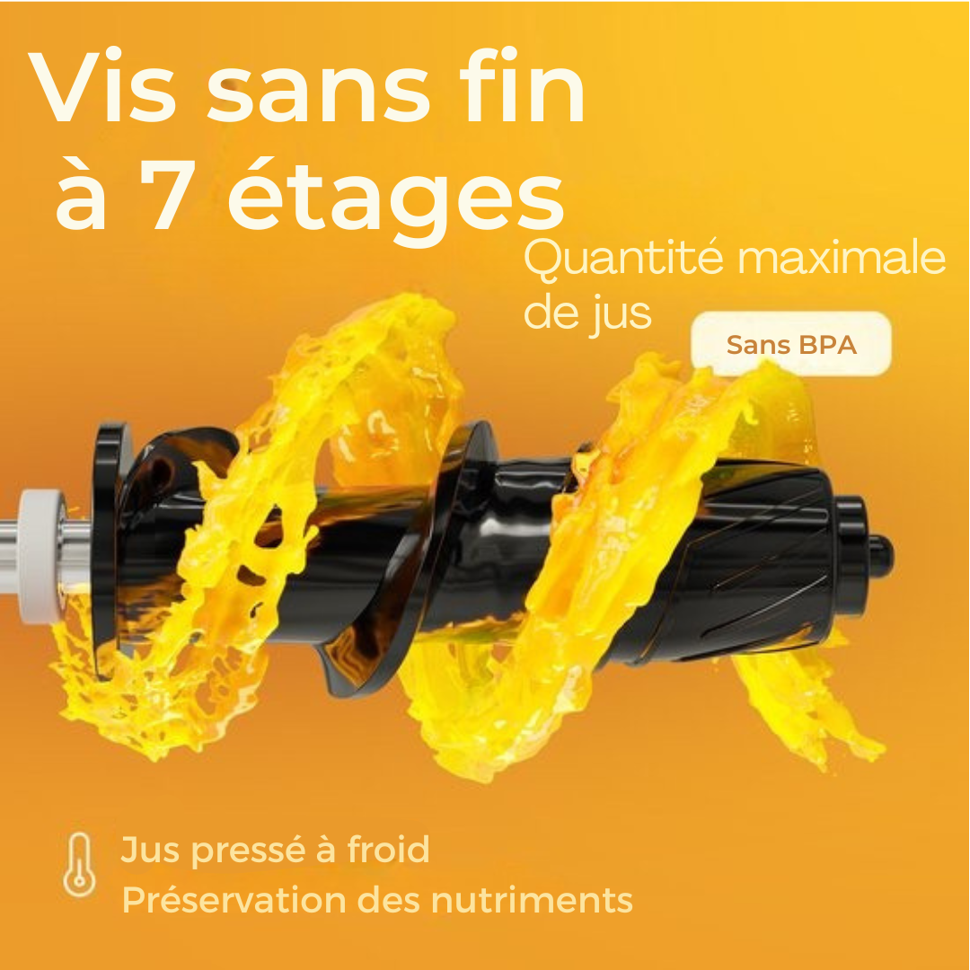 KitchenBrothers Extracteur de jus - Compact - Presse-agrumes - Presse-légumes et fruits - 45 mm - 500 ml - Blanc