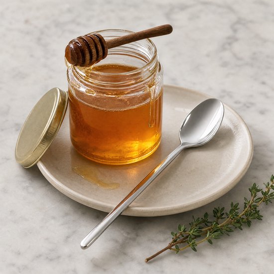 Deleca, lot de 12 cuillères à thé « Amor » - Cuillères à dessert / Cuillères à café - 14,2 cm - Acier inoxydable / Argent