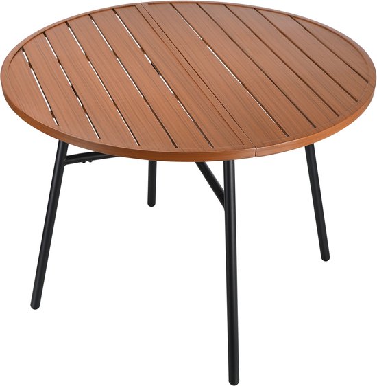 VDD - Table de jardin - Table d'extérieur - Table ronde - Aluminium - 100 x 73,5 cm