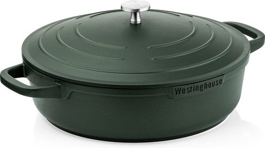 Westinghouse Performance Series - Casserole à induction avec couvercle - Sauteuse de 32 cm - Vert - Convient à toutes les sources de chaleur, y compris l'induction et le four