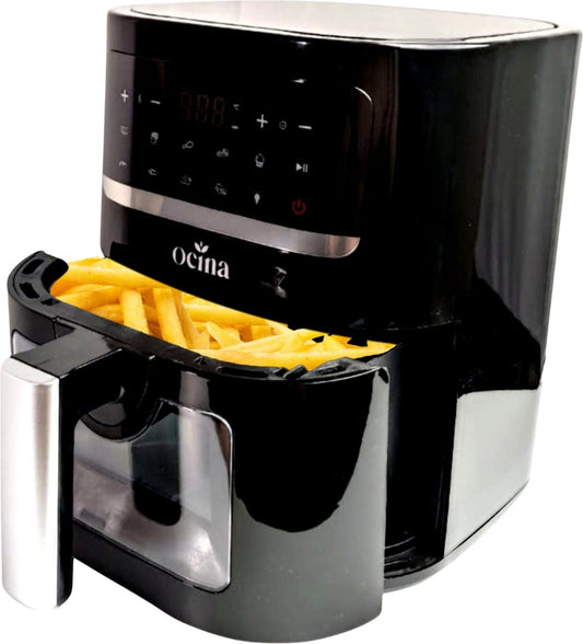 Ocina Airfryer - Friteuse à air chaud - 1600W - 4.5L - Affichage digital - Noir