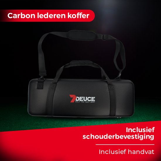 7DEUCE Poker Set - Starter Set - 300 jetons - Chiffon - Jetons de poker - Poker - Adultes