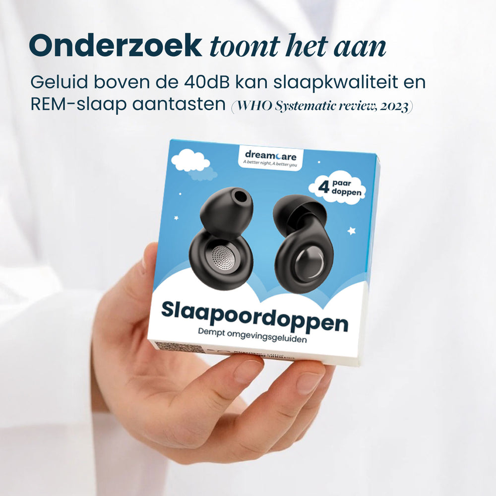 Bouchons d'oreille Dreamcare Silent Sleep - Noir - Réduction du bruit jusqu'à 33 dB - 4 tailles incluses
