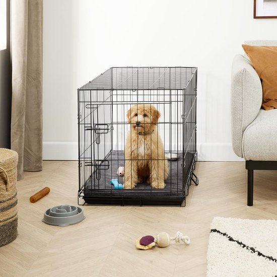 Cage pour chien - XL - 91 x 56 x 63 cm - Pliable - Métal, plastique - Noir - VI Online Products