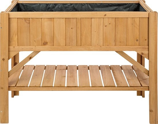 tectake® - Jardinière haute avec étagère - Pépinière - Boîte à boutures - 119x53x90cm - 403232