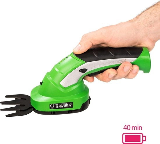 Taille-haie TecTake - avec manche télescopique et 2 accessoires - 401542