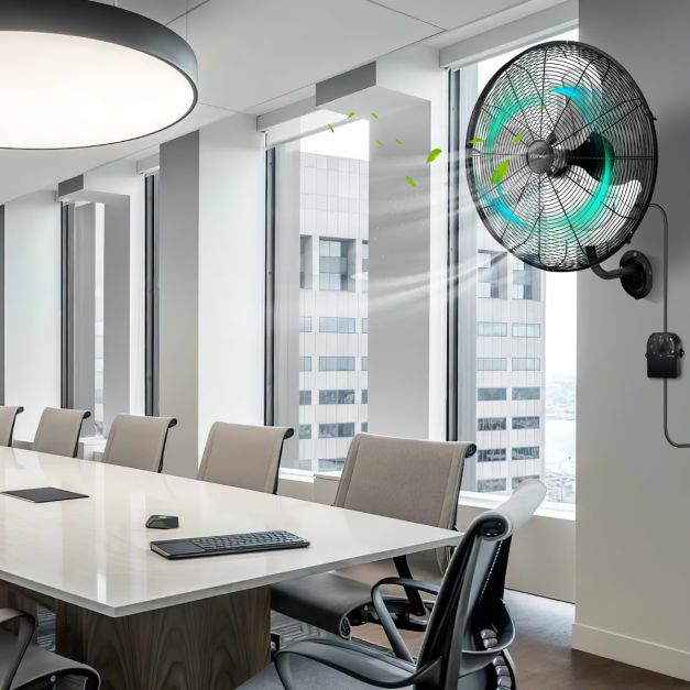 Coast Fan - Ø56 cm - Oscillant - 1300 RPM - 3 niveaux - 56 x 42 x 68 cm - Noir